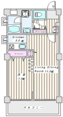 ヴィラ東邦の物件間取画像